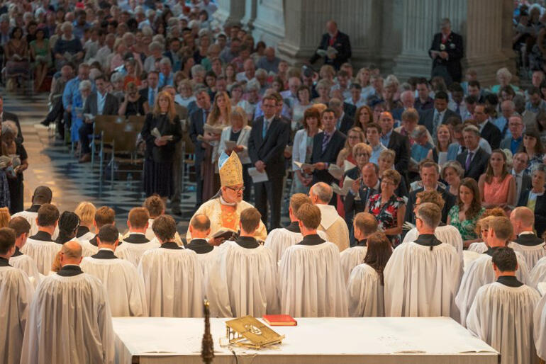 Starting out: 40 new deacons are ordained in St Paul's Cathedral, in July, 2015