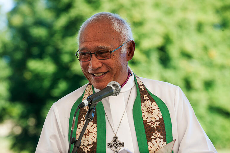 Archbishop Winston preached and celebrated at the USPG-organised Greenbelt Sunday Eucharist. Archbishop Winston preached and celebrated at the USPG-organised Greenbelt Sunday Eucharist.