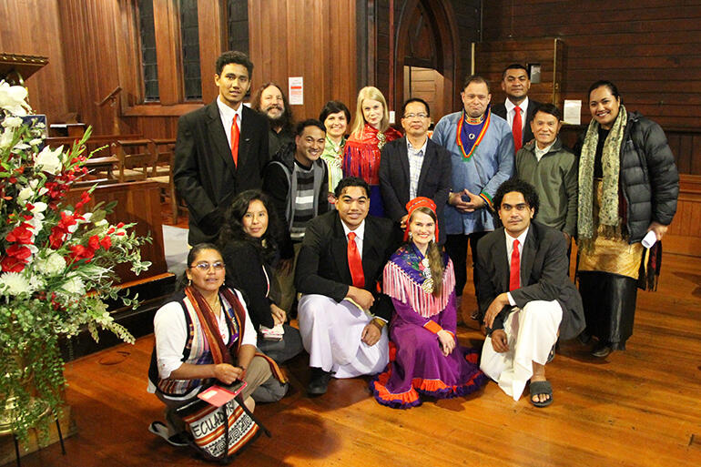 "Red, yellow, black and white, all are precious in His sight..." a selection of the delegates after the Sunday evening service. "Red, yellow, black and white, all are precious in His sight..." a selection of the delegates after the Sunday evening service.