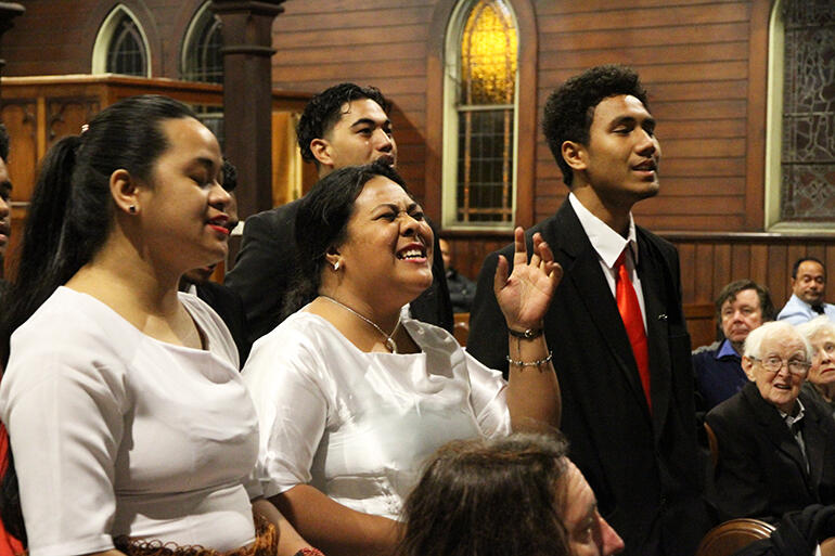 The Meadowlands Fijian Methodist Parish Choir ministering in song. The Meadowlands Fijian Methodist Parish Choir ministering in song.