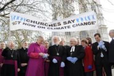 Church leaders gather for the launch of the London Wave campaign.