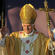 Pope Benedict celebrates mass in Bellahouston Park, Glasgow. Photograph: Andrew Yates/AFP/Getty Images