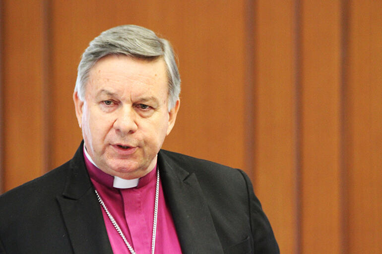 Archbishop Sir David Moxon spoke at the symposium. He is the ABC's Representative to the Holy See and Director of the Anglican Centre in Rome. Archbishop Sir David Moxon spoke at the symposium. He is the ABC's Representative to the Holy See and Director of the Anglican Centre in Rome.