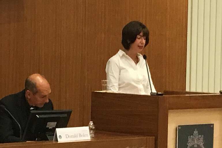 Professor Anna Rowlands, who addressed the symposium on social teaching in the Anglican and Catholic traditions. Professor Anna Rowlands, who addressed the symposium on social teaching in the Anglican and Catholic traditions.