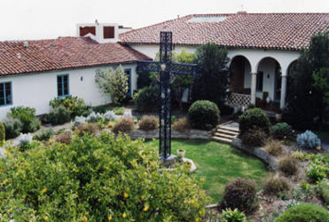 Holy Cross retreat house before the California firestorm reduced it to ashes.