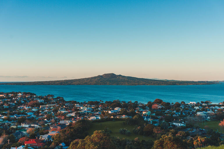 View of Rangitoto from Tamaki makau rau - Auckland. Photo: Sulthan Auliya | Unsplash.