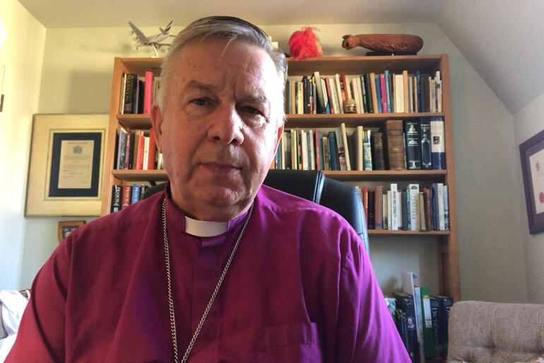 Archbishop Emeritus David Moxon preaches at Rangiātea via Zoom on Waitangi Day - Sunday 6 February 2022. Archbishop Emeritus David Moxon preaches at Rangiātea via Zoom on Waitangi Day - Sunday 6 February 2022.