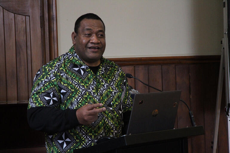 Rev Robert Santa Fakafu presents his paper on how the Church of Melanesia's Anglo-Catholic charism has upheld and enriched their life of faith.