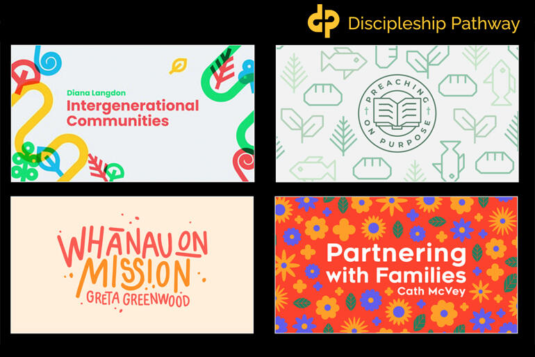 Discipleship Pathway offers video-based ministry training courses for intergenerational ministries and more. www.discipleship.nz/collections Discipleship Pathway offers video-based ministry training courses for intergenerational ministries and more. www.discipleship.nz/collections