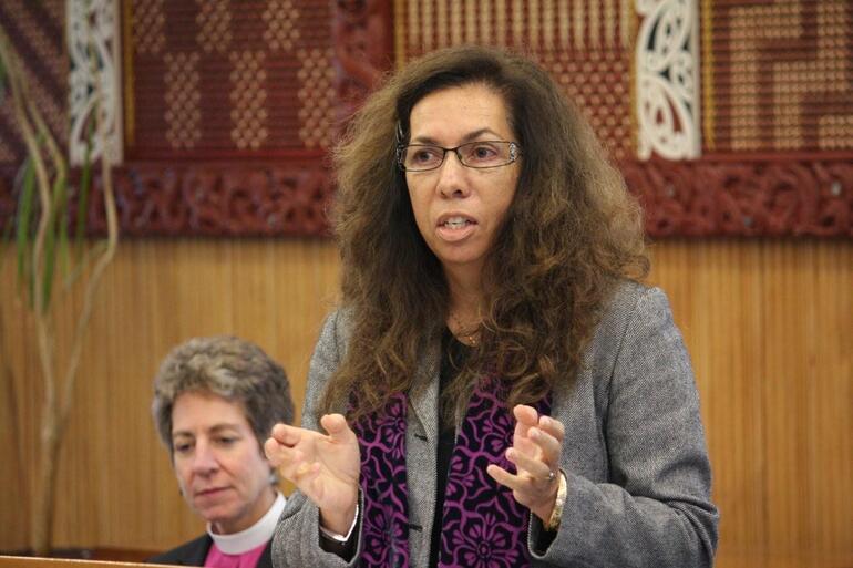 Dr Jenny Te Paa, Te Ahorangi (dean) o Te Rau Kahikatea, the Maori theological college at St John's, speaking about the covenant.