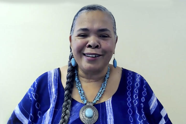 US Indigenous and Black Lives Matter peace campaigner Audri Williams was one of the key speakers at the recent interfaith webinar on deforestation.