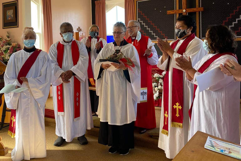 A round of applause for new Kaikarakia Frances Maheno. A round of applause for new Kaikarakia Frances Maheno.