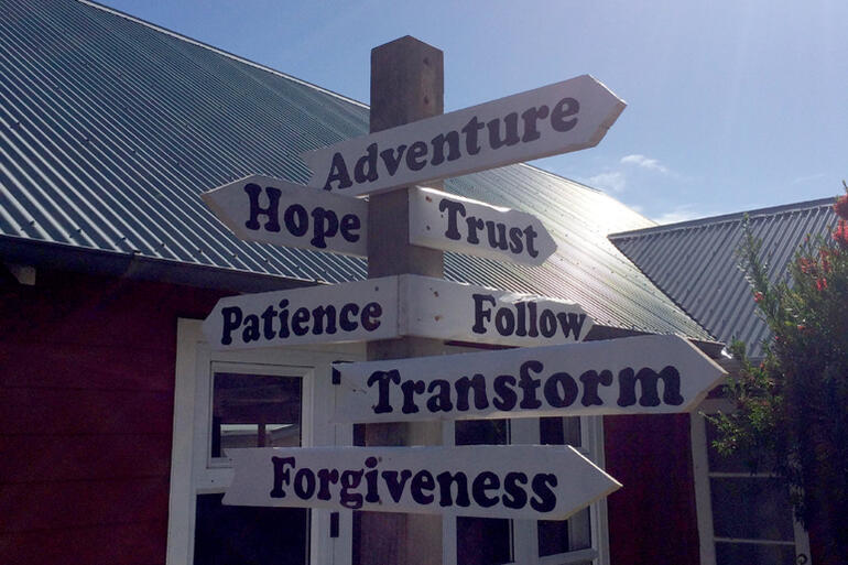 The sign for our Lenten adventure