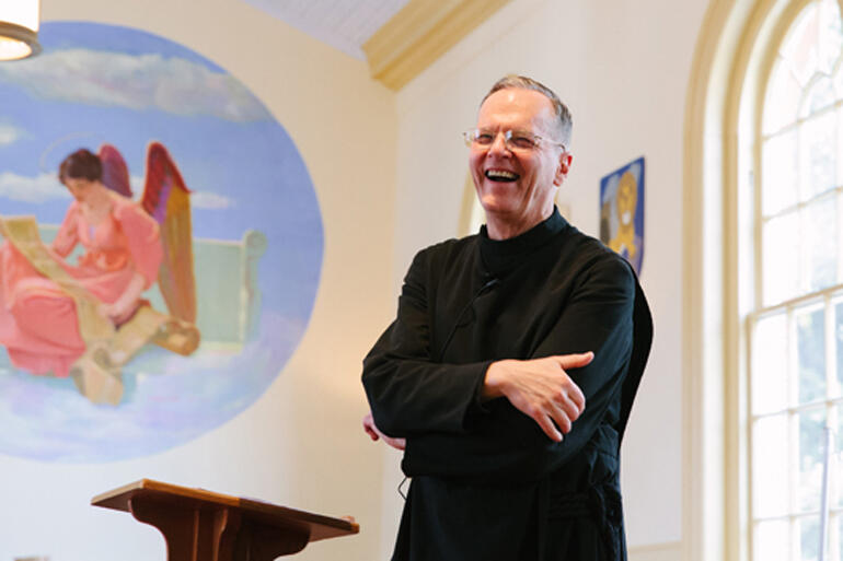 Brother Curtis Almquist SSJE teaching at Saint Stephen's Episcopal Church in Richmond, Virginia.