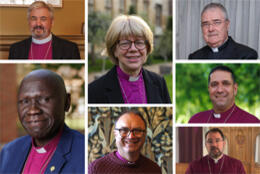 Portraits of seven Anglican Communion Primates including Archbishop of Canterbury Sarah Mullally