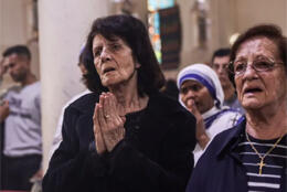 Gaza Christians mourn Pope