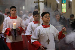 Gaza Xtians' hopes for Pope Leo 