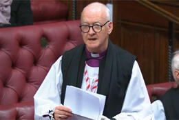 A senior Church of England bishop speaks in the House of Lords