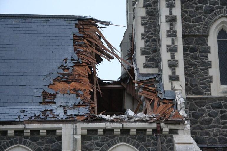 St John's Hororata – after the first quake, last September. Future quake cover for churches is increasingly hard to get. St John's Hororata – after the first quake, last September. Future quake cover for churches is increasingly hard to get.