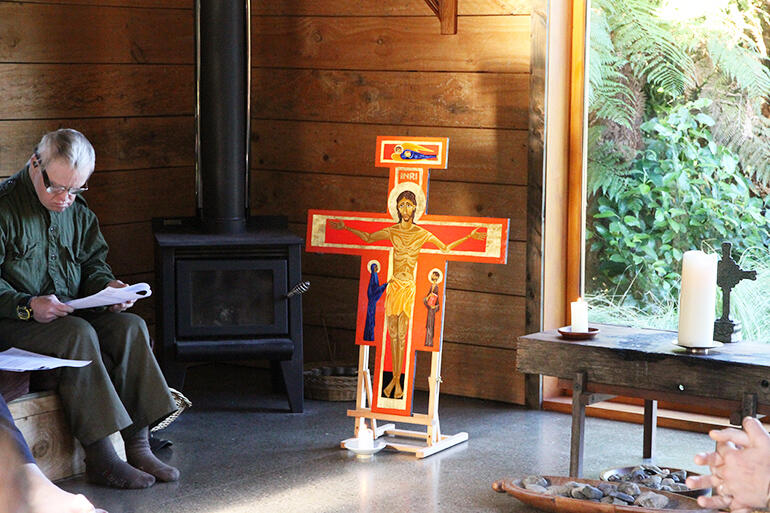 The Taize brothers stayed at the Ngatiawa River Monastery on Monday evening - and joined in morning and midday prayer there.