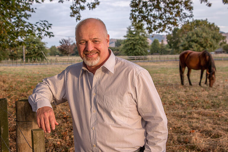 Dr Don Moffat, the new Lecturer in Biblical Studies at St John's College. Don has taught in the Waikato, and this photo was taken near Cambridge.