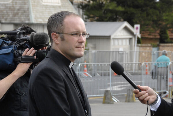 The Rev Jayson Rhodes - Vicar of Takapuna, media manager and priest to his old colleagues.