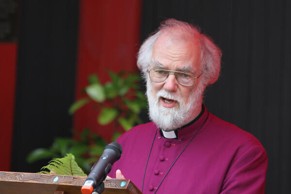 Archbishop Rowan preaches at Te Hepara Pai. Archbishop Rowan preaches at Te Hepara Pai.