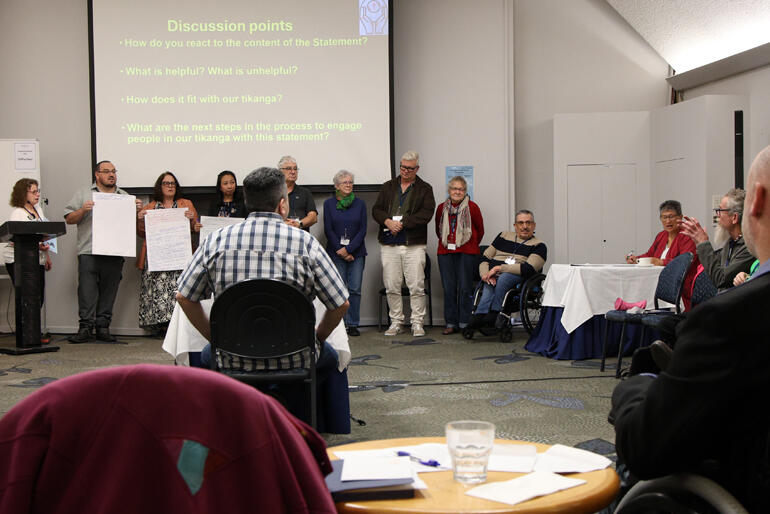 Tikanga Pākehā delegates report feedback on the Anglican Theological Statement on Disability