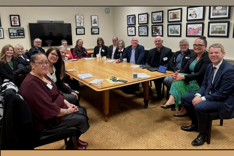 Archbishop Justin join church leaders meeting with the NZ parliamentary Opposition including leader Hon Chris Hipkins. 