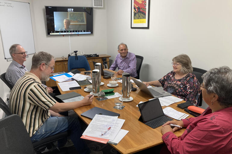 Members of the Anglican Disability Network oversight group meet in 2025.