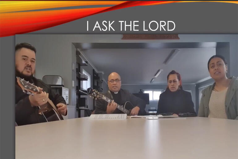 Rev Arthur Hokianga leads a Pihopatanga o Te Tai Tokerau minita whānau service online this week. Rev Arthur Hokianga leads a Pihopatanga o Te Tai Tokerau minita whānau service online this week.