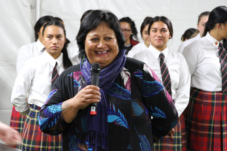 Hukarere principal Lelie Pearcey proudly reports on the girls' academic success. Hukarere principal Lelie Pearcey proudly reports on the girls' academic success.