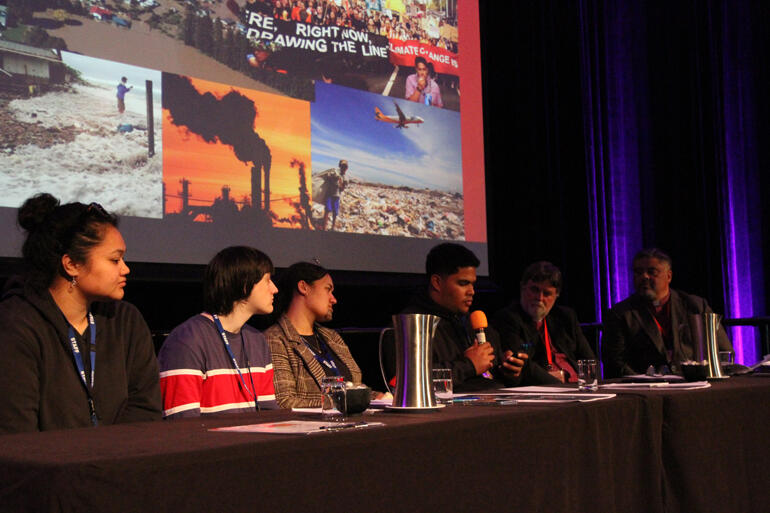 Tikanga Polynesia steward Caleb Solomona talked about the ways climate change is affecting communities in Samoa. Tikanga Polynesia steward Caleb Solomona talked about the ways climate change is affecting communities in Samoa.