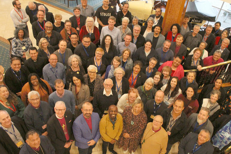 Members of General Synod Te Hīnota Whānui gather in Nelson in 2022. Members of General Synod Te Hīnota Whānui gather in Nelson in 2022.