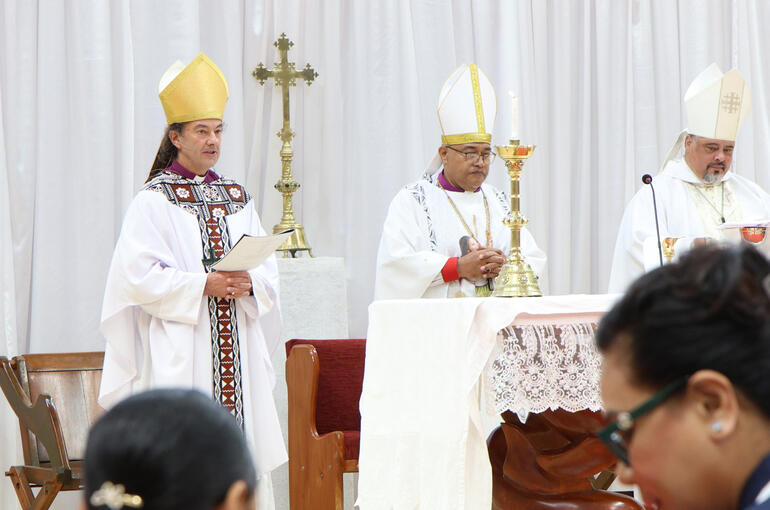 The Anglican Primates of Aotearoa New Zealand and Polynesia preside at the Opening Liturgy of Te Hīnota Whanui 2026.