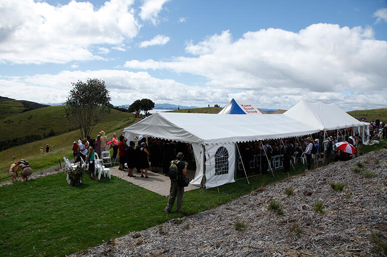 The main marquee. The main marquee.