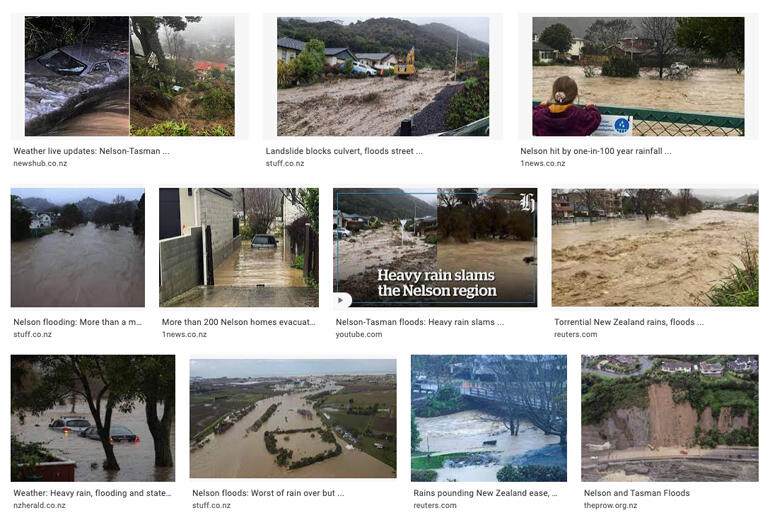 A quick image search of the Nelson-Tasman floods reveals the scale of damage the city has sustained.