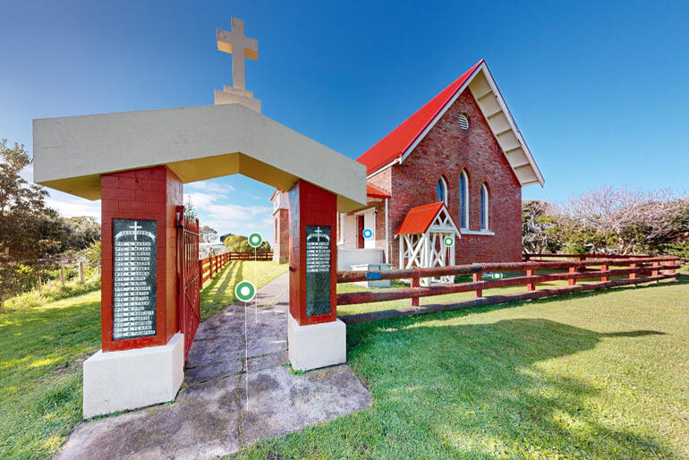 Pātoromu Church in rural Whāngārā has a new multimedia history published online, set in a virtual 3D scan of the building.