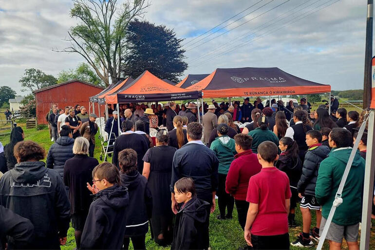 700+ people turned out to mark 160 years since the massacre at Rangiaowhia, and to look to the future for iwi development on the land.
