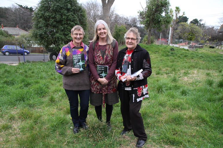 Outstanding in their field: Rev Robyn McPhail, Rev Silvia Purdie and Jenny Campbell showcase 'Awhi Mai, Awhi Atu: Women in Creation Care' in Ōtepoti. Outstanding in their field: Rev Robyn McPhail, Rev Silvia Purdie and Jenny Campbell showcase 'Awhi Mai, Awhi Atu: Women in Creation Care' in Ōtepoti.