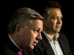 Archbishop David Moxon: clergy on offer to Queensland.