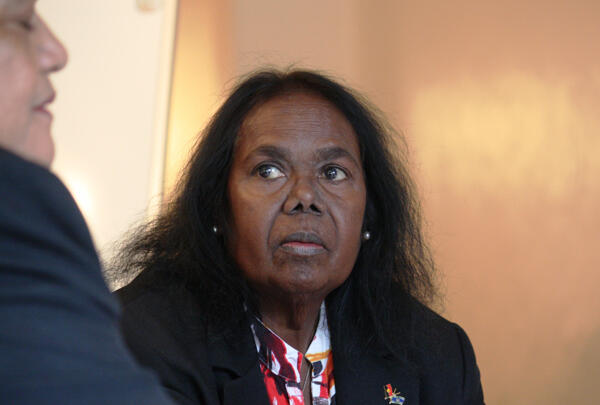 Mrs Didamain Uibo, who is a school principal at Numbulwar, 800 km west of Darwin. Numbalwar is the site of an Anglican mission. Mrs Didamain Uibo, who is a school principal at Numbulwar, 800 km west of Darwin. Numbalwar is the site of an Anglican mission.