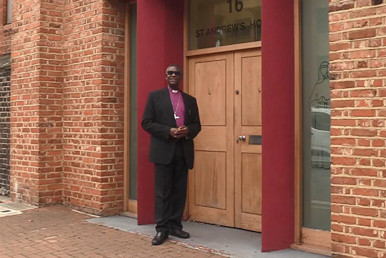 Outgoing Anglican Communion Secretary General, Most Rev Dr Josiah Idowu-Fearon stands outside the Anglican Communion Office in London. Outgoing Anglican Communion Secretary General, Most Rev Dr Josiah Idowu-Fearon stands outside the Anglican Communion Office in London.