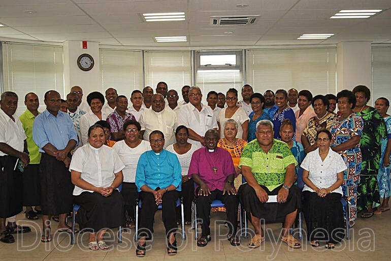 Archbishop John and Reverend Margaret Sentamu meet to 'talanoa' with clergy and clergy spouses from Suva and Ovalau Archdeaconry