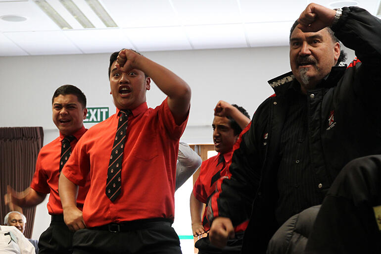The Te Aute haka. The Te Aute haka.