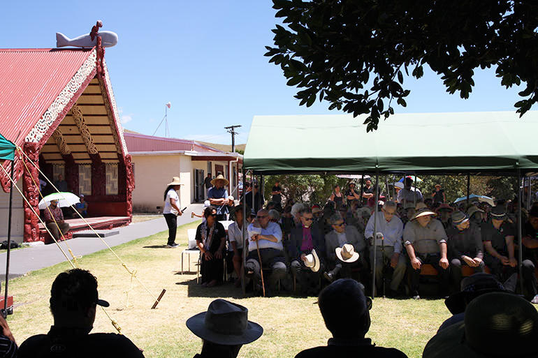 Archbishop Brown lies in state at Whangara marae. Archbishop Brown lies in state at Whangara marae.