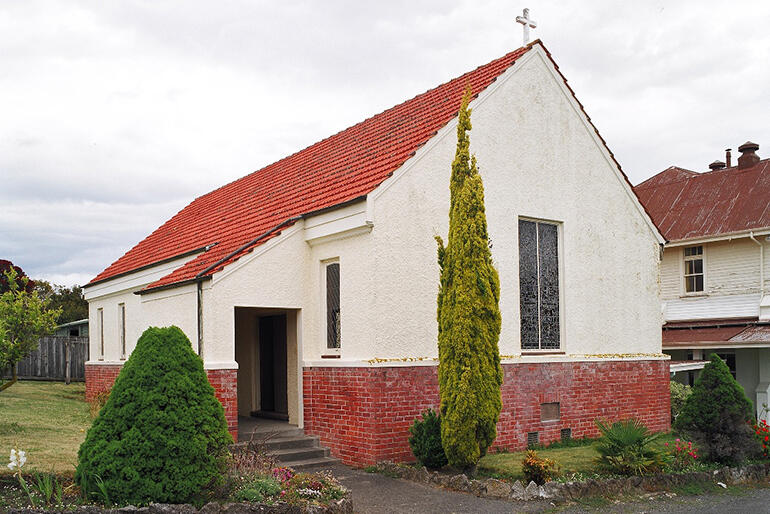 The old chapel on Napier Terrace, with its side-door entrance. The old chapel on Napier Terrace, with its side-door entrance.