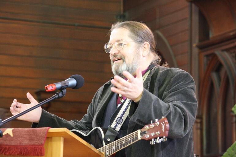 Bishop Mark MacDonald, Canada's first National Indigenous Bishop, contributes a song. Bishop Mark MacDonald, Canada's first National Indigenous Bishop, contributes a song.