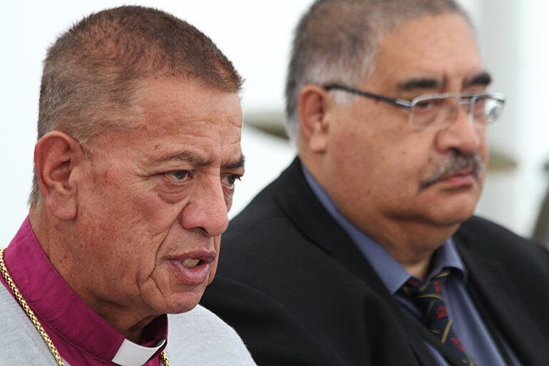 Bishop John Gray, who will lead the the AIN standing Committee. And that's Charles Hemana, at his shoulder. Bishop John Gray, who will lead the the AIN standing Committee. And that's Charles Hemana, at his shoulder.