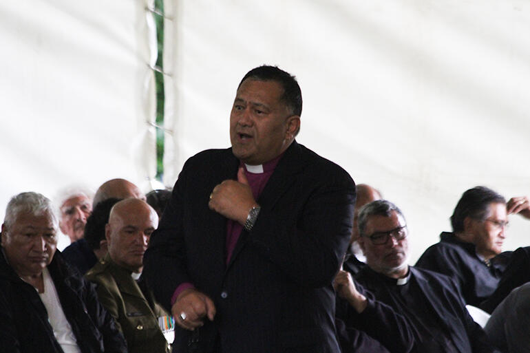 Bishop Kito Pikaahu, who spoke on behalf of Te Pihopatanga. Bishop Kito Pikaahu, who spoke on behalf of Te Pihopatanga.